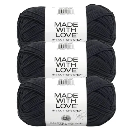 3 Pack Lion Brand&reg; Tom Daley Made with Love&trade; The Cottony One&trade; Yarn Dustin Lance Black {1}