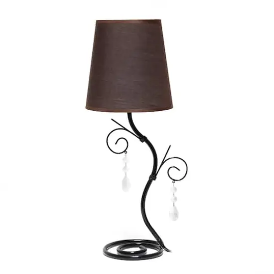 Creekwood Home Priva 19" Ivy Metal Winding Table Lamp {1}