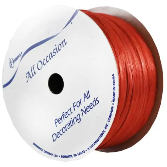 JAM Paper 3/8" x 60ft. Raffia Ribbon {3}