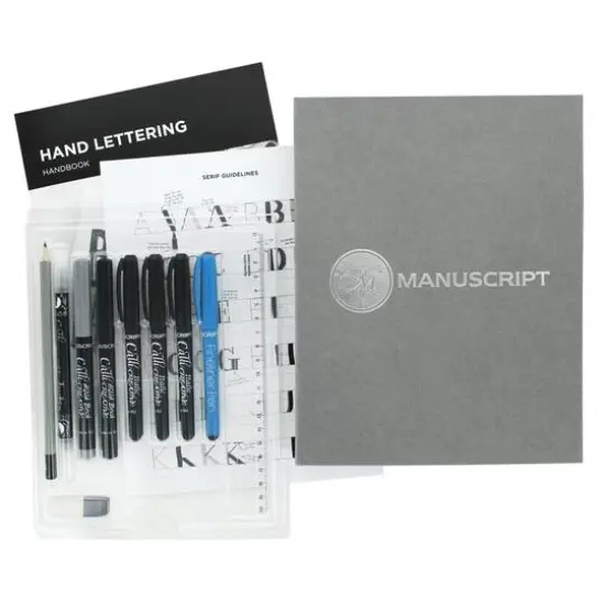 Manuscript Class Teach Yourself Hand Lettering Kit {6}