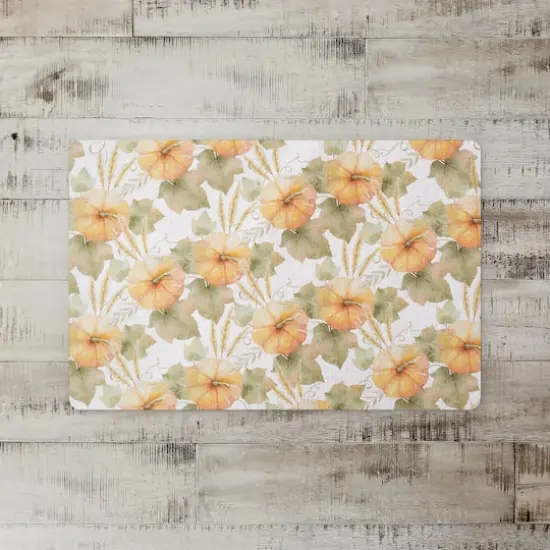Watercolor Pumpkins Floor Mat {3}