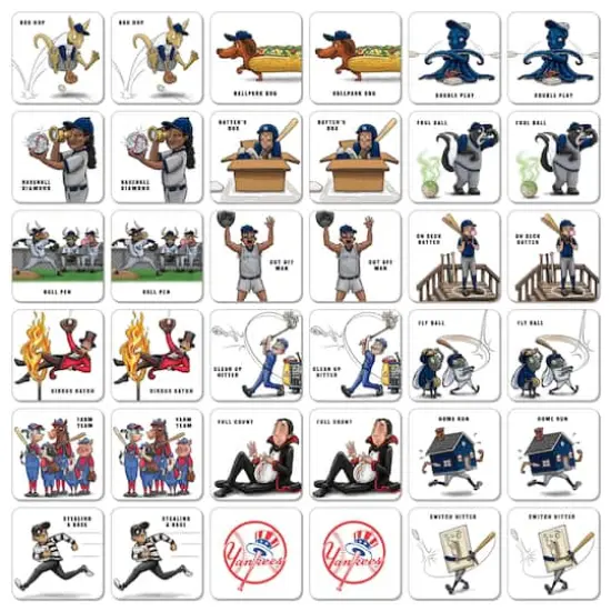 Major League Baseball Licensed Memory Match Game New York Yankees {4}