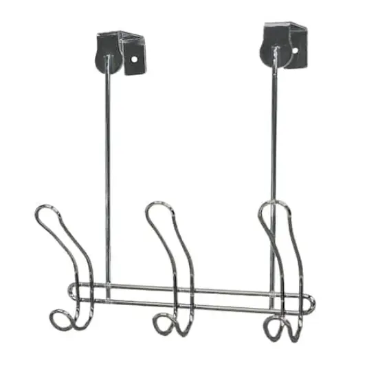 Simplify Chrome 3-Hook Compact Over the Door Hooks {1}