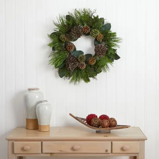 2.3ft. Pinecone & Pine Wreath {3}