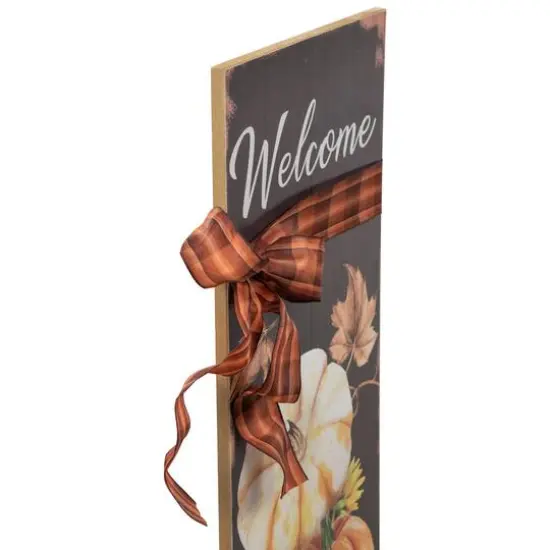 3ft. Welcome Autumn Fall Harvest Pumpkin Wall Sign {6}