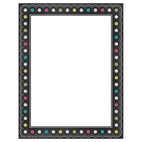 Teacher Created Resources Chalkboard Brights Computer Paper, 6 packs of 50 {3}