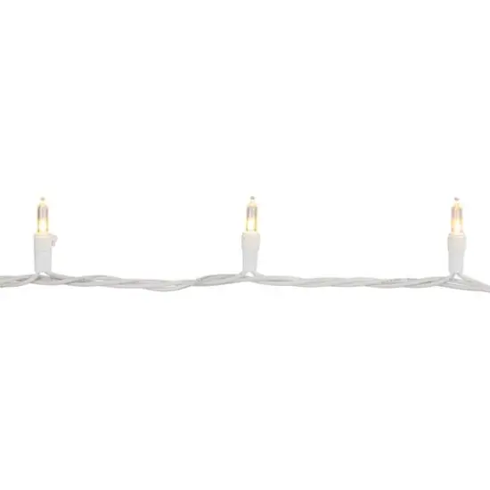 100ct. LED Mini Christmas Lights With White Wire Warm White {9}