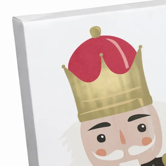 Holly Jolly Nutcracker 18x12 Canvas Wall Art {4}