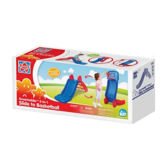 Grow'n Up 2-in-1 Slide to Basketball Toy {6}