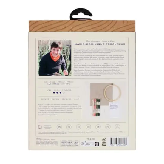 DMC&reg; Indigo Intermediate Embroidery Kit with Hoop {5}