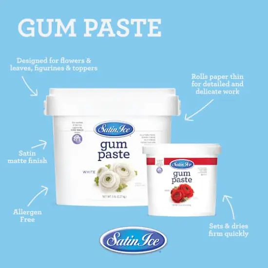Satin Ice&trade; Professional's Choice Gum Paste, 2lb. {6}