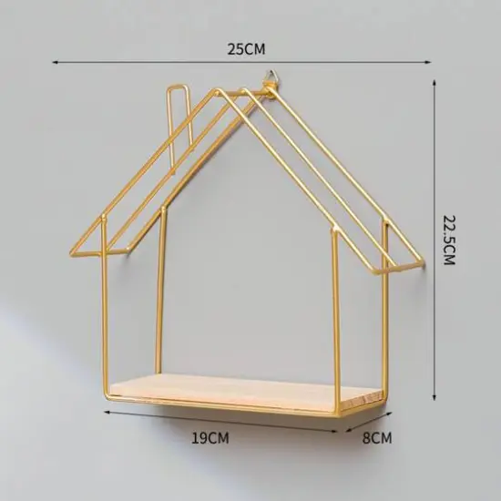 House Wall Hanging Bathroom Storage Cabinet Gold {4}