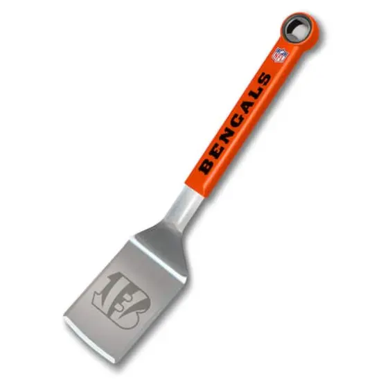 NFL Stainless Steel BBQ Spatula with Bottle Opener Cincinnati Bengals {1}