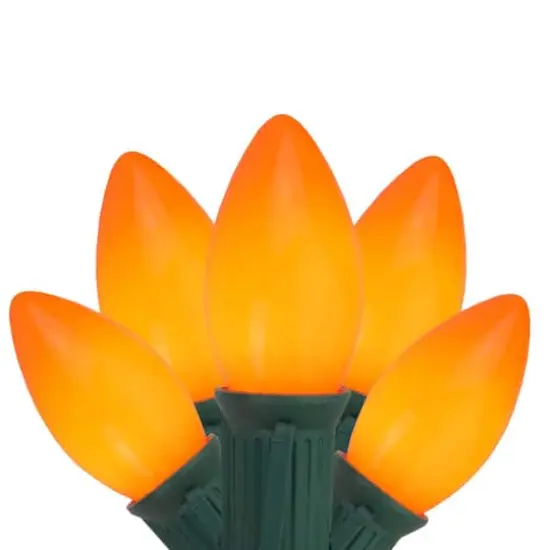 25ct. Opaque C9 Christmas String Lights Orange {1}