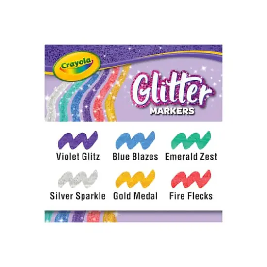 Crayola&reg; 6 Color Glitter Markers {5}