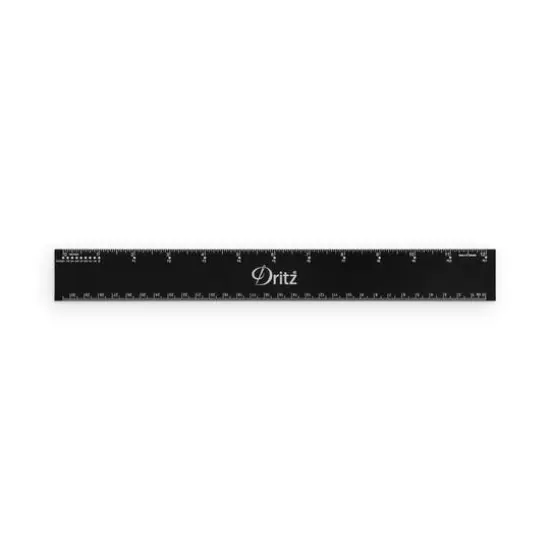 Dritz&reg; 12" Black Aluminum Specialty Ruler {4}