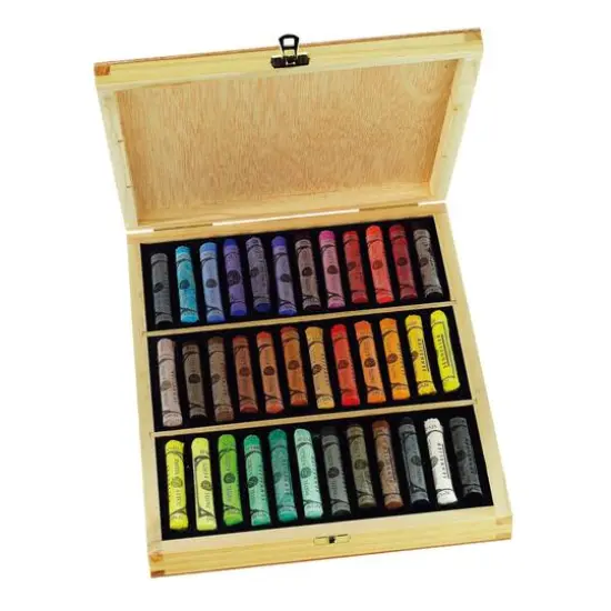 Sennelier Extra-Soft 36 Color Pastel Wooden Box Set {1}