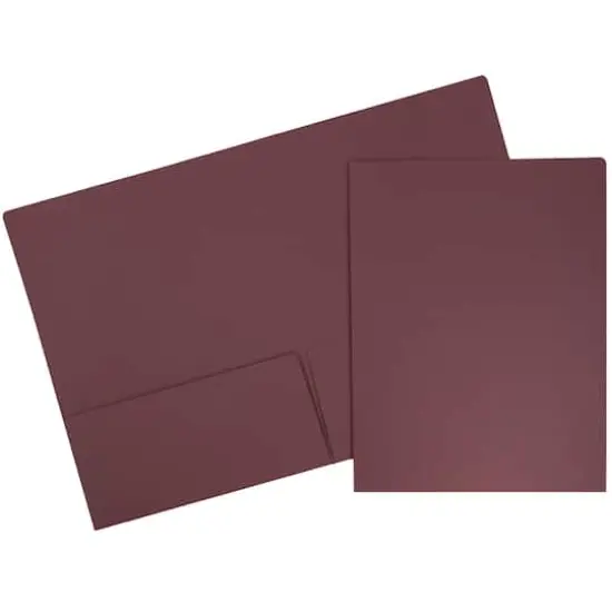 JAM Paper Premium Matte 2-Pocket Folders, 6ct. Burgundy {1}