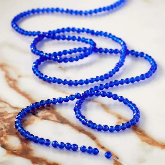 Blue Faceted Glass Round Beads, 2.8mm by Bead Landing&trade; {3}
