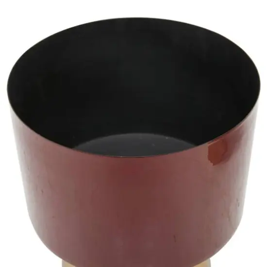 Red Modern Planter, Set of 3" 11", 10", 9" {6}