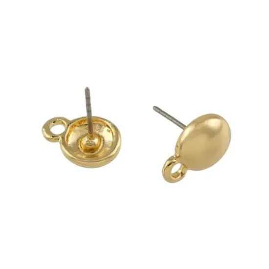 8mm Earring Posts, 14ct. by Bead Landing&trade; Gold {1}