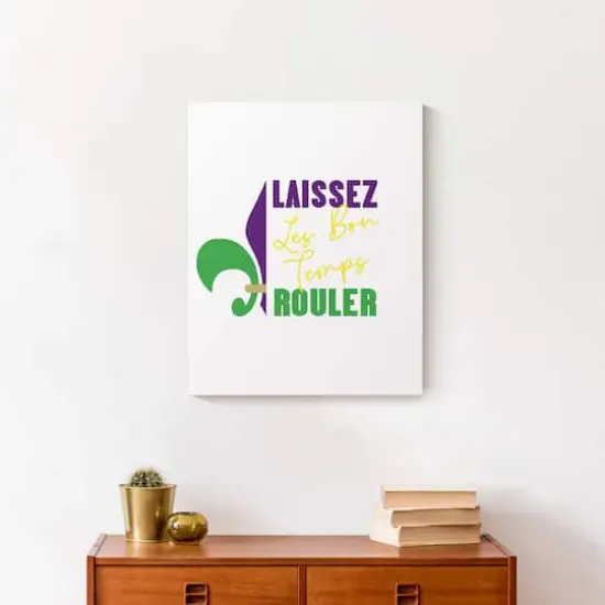 Laissez Les Bon Temps Rouler Mardi Gras Canvas Wall Art {5}