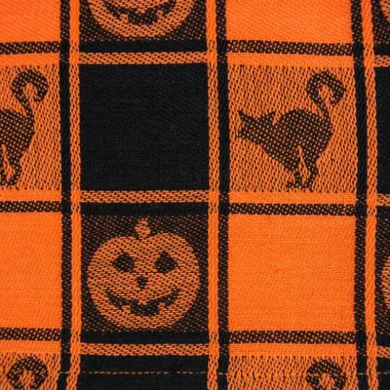 DII&reg; 84" Halloween Woven Check Tablecloth {4}
