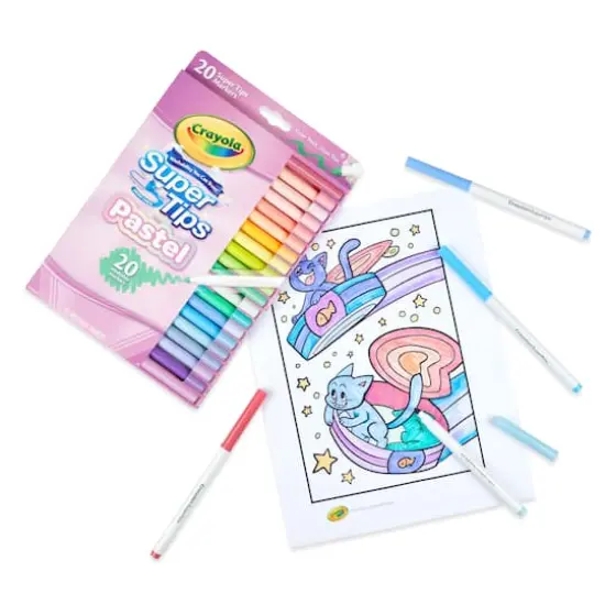 Crayola&reg; 20 Color Super Tips Washable Pastel Markers {4}