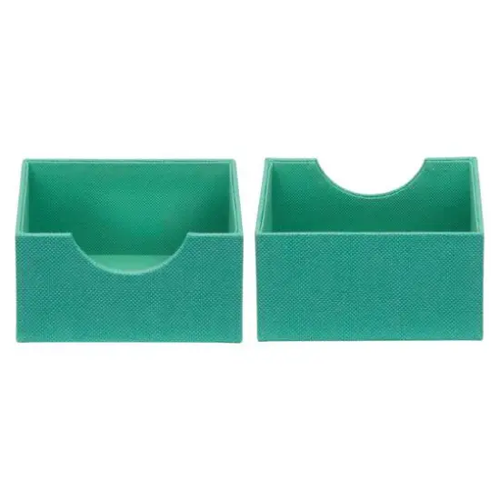 Household Essentials Square Drawer Organizers, 2ct. Green {7}