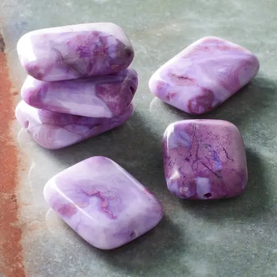 Amethyst Ocean Rectangle Beads, 22mm by Bead Landing&trade; {3}