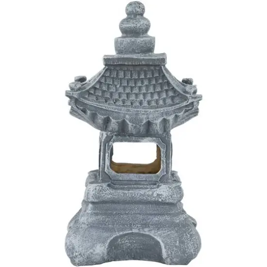 13" Solar Powered LED Pagoda Outdoor Garden Statue {1}
