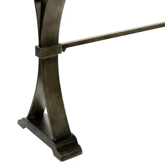 Brown Industrial Wood Console Table, 31" x 51" {5}