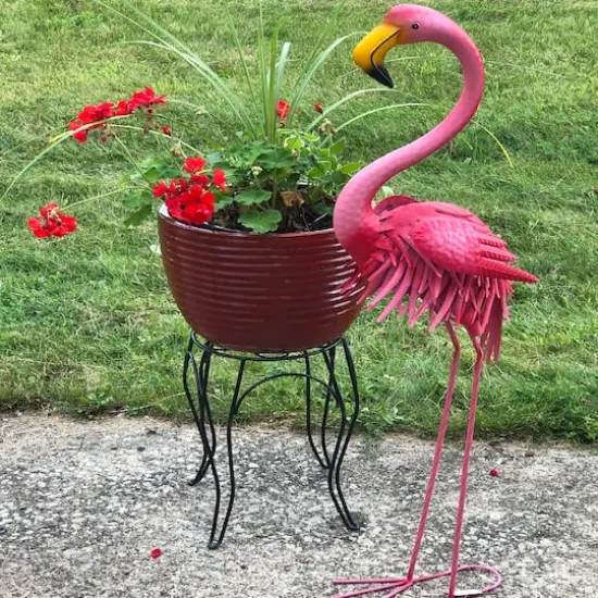Santa's Workshop 40" Iron Flamingo {3}