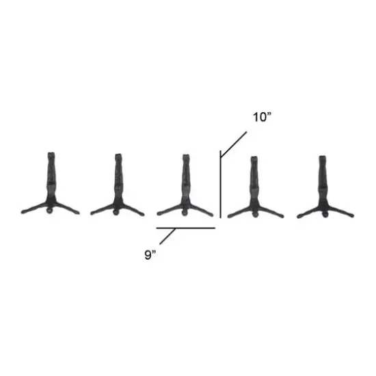 10" Aluminum Modern Figurine Wall D&eacute;cor Set Dark Gray {6}