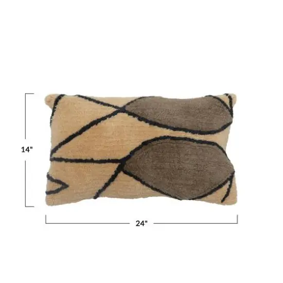 Hello Honey&reg; Wool Blend Tufted Lumbar Pillow {3}