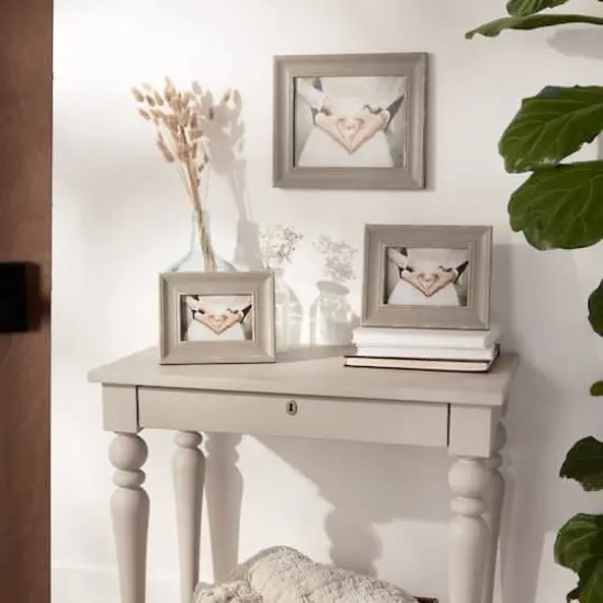 DII&reg; Antique Stone Distressed Farmhouse 4" x 6" Picture Frame {3}