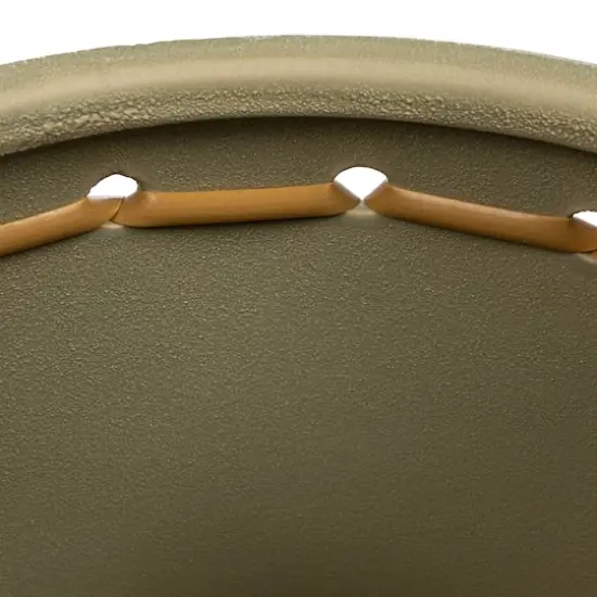 Hello Honey&reg; 9" Green Stoneware Planter with Woven Design {3}