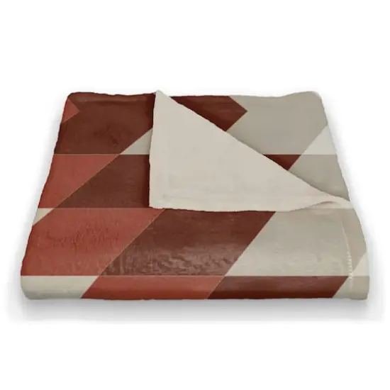 Pink Zig Zag 50" x 60" Coral Fleece Blanket {3}