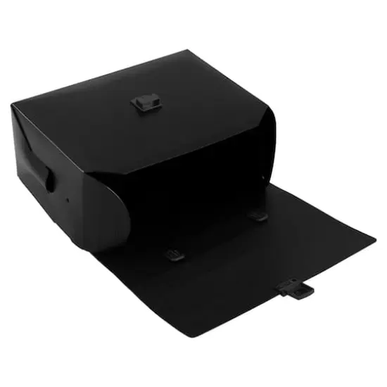 JAM Paper Black 6" x 9" Plastic Art Case Lunchbox {5}