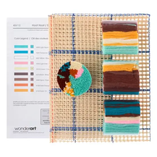 Wonderart&reg; Hoot Hoot Latch Hook Kit {5}