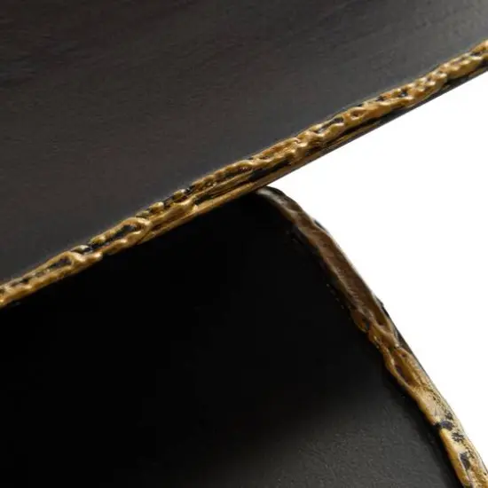 Black Metal Modern Accent Table Set {4}