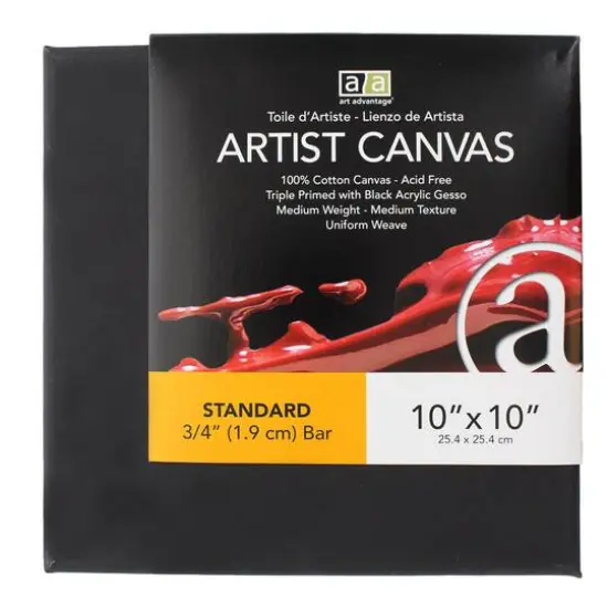 Art Advantage&reg; Black Visual Edge Artist Canvas {1}
