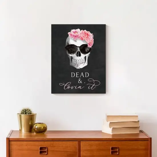 Black Dead & Lovin' It Canvas Wall Art {5}