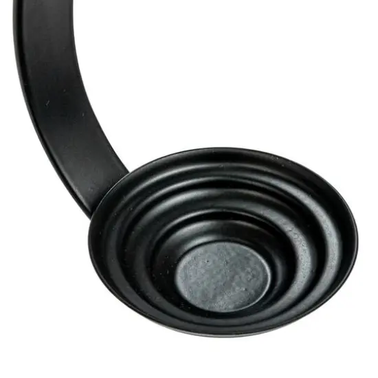 Hello Honey&reg; Clear Reclaimed Hurricane Bubble Glass with Metal Candle Holder {6}