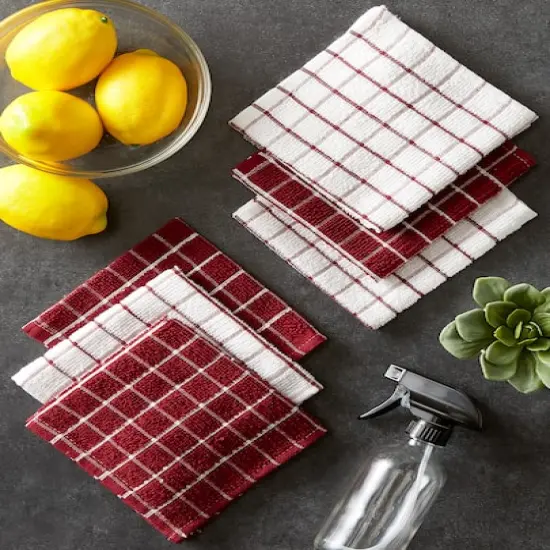 DII&reg; Wine Combo Windowpane Dishcloth (Set of 6) {7}