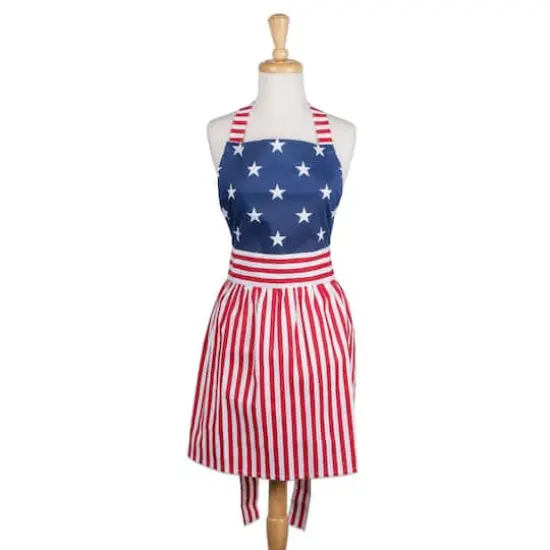 DII&reg; Red, White & Blue Stars & Stripes Skirt Apron {4}