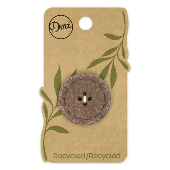 Dritz® 30mm Recycled Cotton Round Stitch Button, 3ct. Mauve {2}