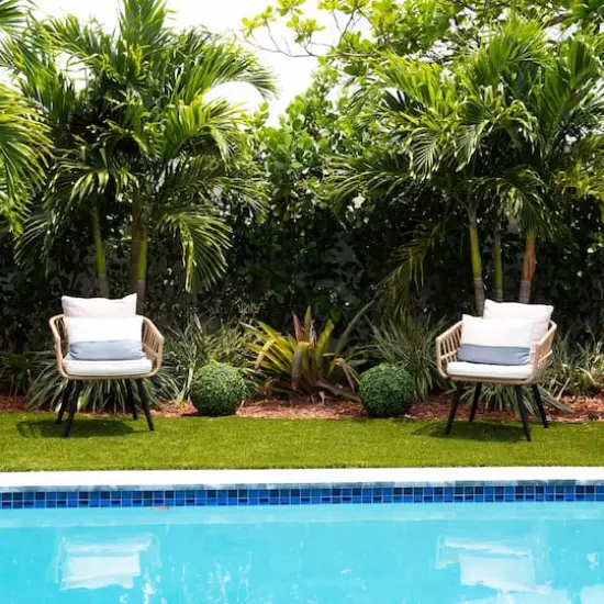 14" UV-Resistant Boxwood Ball Topiaries with Integrated Ground Stakes, 2ct. {5}