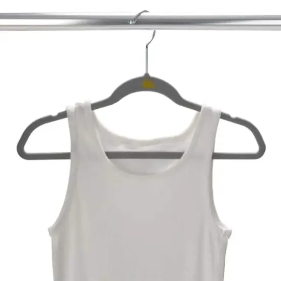 Simplify Kids Velvet Hangers, 25ct. Light Gray {5}