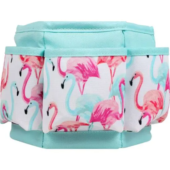 SINGER&reg; Flamingo Print Sewing Spinning Tabletop Organizer {3}